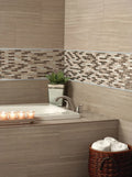 Highland Park Antique White 5/8x6 Quarter Round Molding Glossy Ceramic Tile Trim