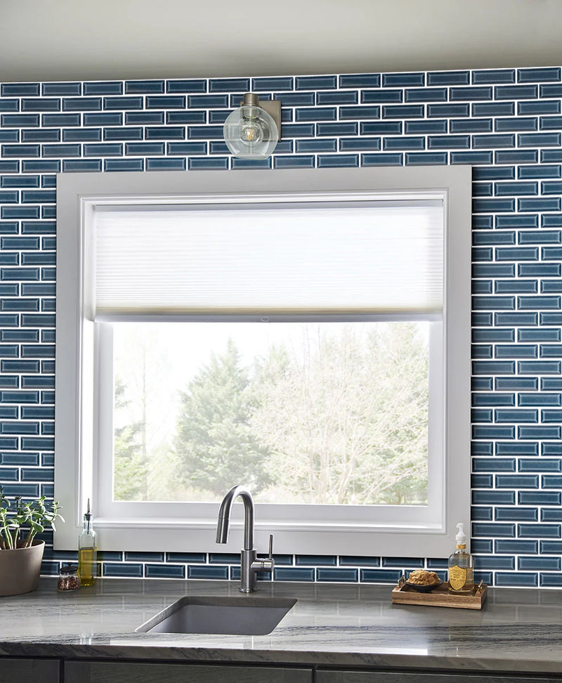 Highland Park Bay Blue 2x6 Glossy Ceramic Subway Tile