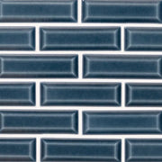 Highland Park Bay Blue 2x6 Glossy Ceramic Subway Tile