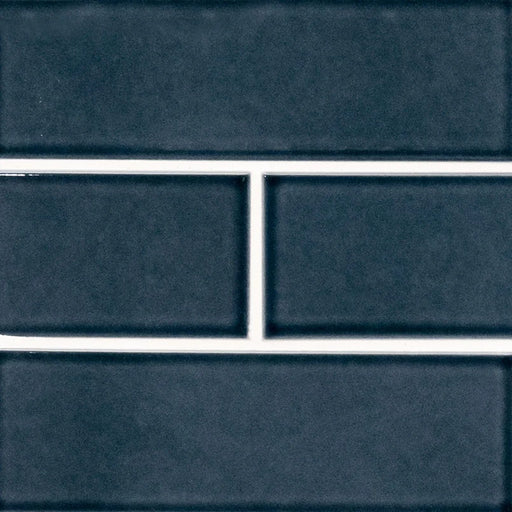 Highland Park Bay Blue 4x12 Glossy Ceramic Subway Tile