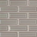 Highland Park Dove Gray 2x6 Beveled Glossy Ceramic Subway Tile