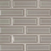 Highland Park Dove Gray 2x6 Beveled Glossy Ceramic Subway Tile