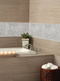 Highland Park Dove Gray 5/8x6 Quarter Round Molding Glossy Ceramic Trim