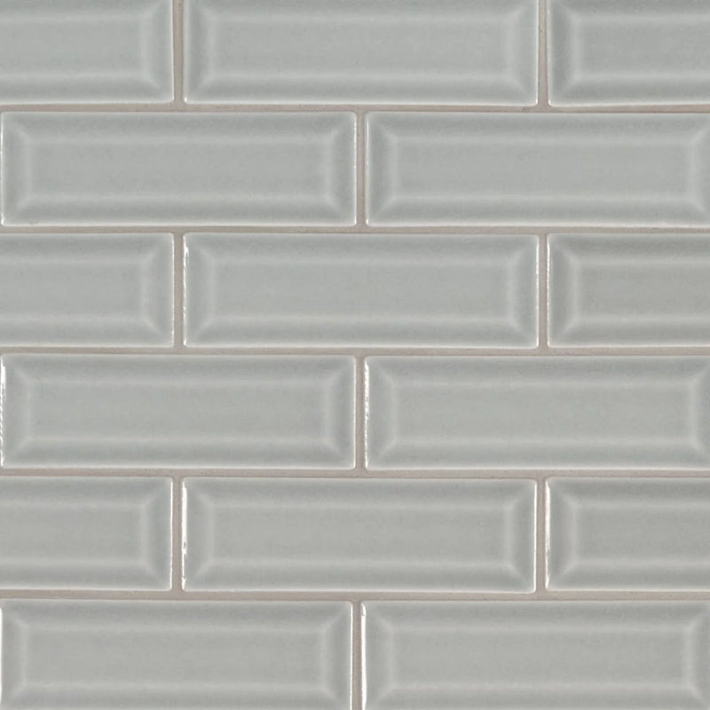 Highland Park Morning Fog 2x6 Beveled Glossy Ceramic Tile