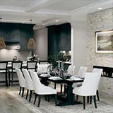 Highland Park Morning Fog Ogee Glossy Ceramic Mosaic Tile