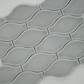 Highland Park Morning Fog Ogee Glossy Ceramic Mosaic Tile