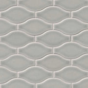 Highland Park Morning Fog Ogee Glossy Ceramic Mosaic Tile