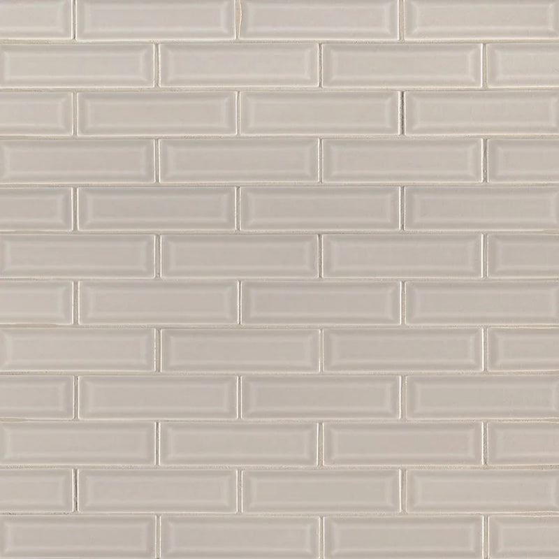 Highland Park Portico Pearl 2x6 Beveled Glossy Ceramic Tile