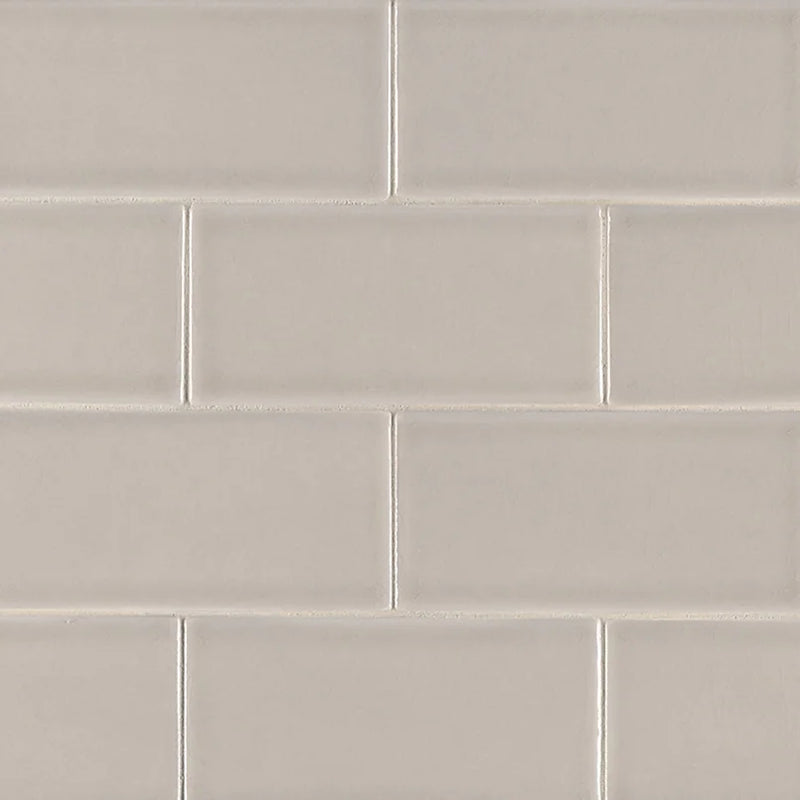 Highland Park Portico Pearl 3x6 Glossy Ceramic Subway Tile