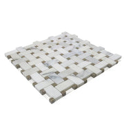 Hillcrest Basket Weave 12x12 Marble Mosaic