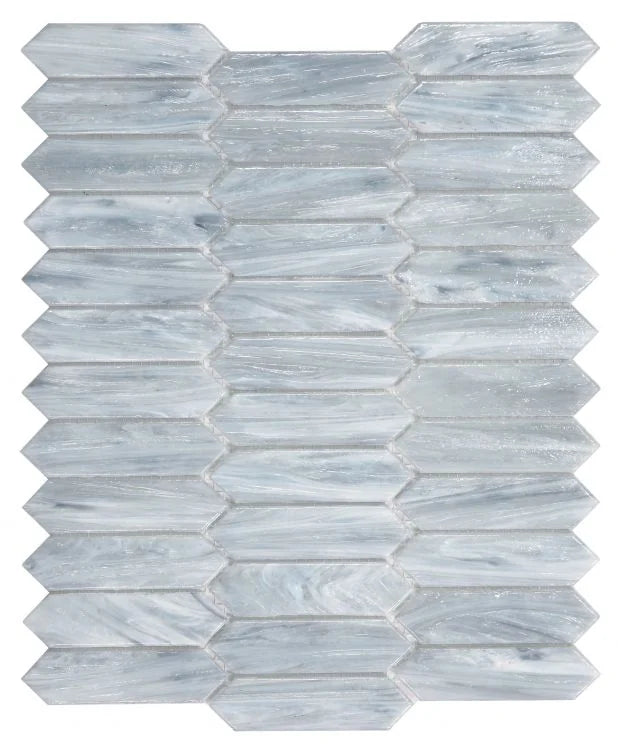 Hot Arrow Grey Glass Mosaic