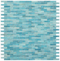 Hot Blue 1x2 Glass Mosaic
