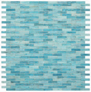 Hot Blue 1x2 Glass Mosaic