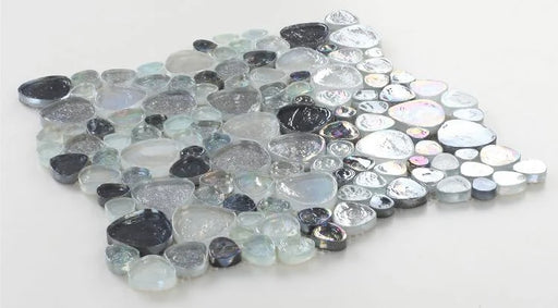 Hot Inari Grey Pebble Glass Mosaic