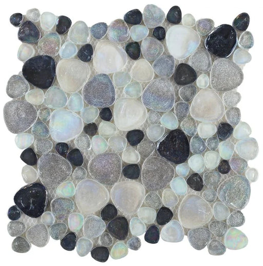 Hot Inari Grey Pebble Glass Mosaic