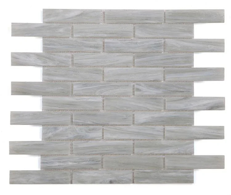 Hot Soft Grey 1x1 Glass Mosaic