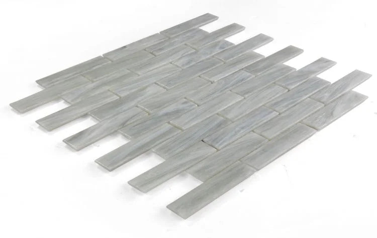 Hot Soft Grey 1x1 Glass Mosaic
