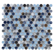 Hulu Beach 1x1 Penny Round Porcelain Mosaic