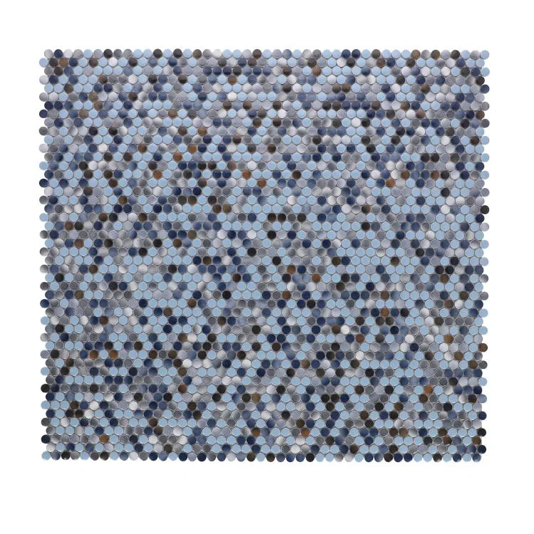Hulu Beach 1x1 Penny Round Porcelain Mosaic