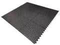 Hulu Black 1x1 Penny Round Matte Porcelain Mosaic