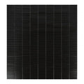 Hulu Black Band 11.25x12 Linear Matte Porcelain Mosaic