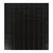 Hulu Black 11.25x12 Band Matte Porcelain Mosaic