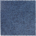 Hulu Blue 1x1 Penny Round Porcelain Mosaic