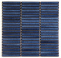 Hulu Blue Band 11x11.5 Linear Porcelain Mosaic