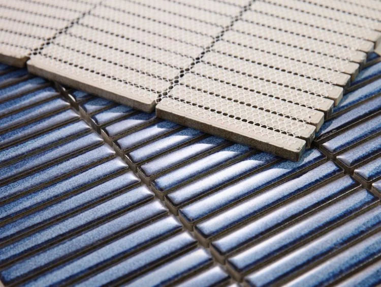 Hulu Blue 11x11.5 Band Porcelain Mosaic