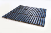 Hulu Blue Band 11x11.5 Linear Porcelain Mosaic