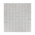 Hulu Calacatta Band 11.25x12 Linear Matte Marble Look Porcelain Mosaic