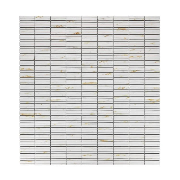 Hulu Calacatta 11.25x12 Band Matte Porcelain Mosaic