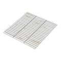 Hulu Calacatta 11.25x12 Band Matte Porcelain Mosaic