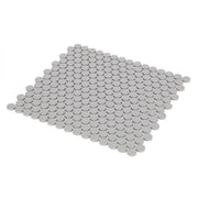 Hulu City Grey 1x1 Penny Round Matte Porcelain Mosaic