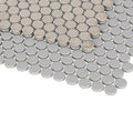 Hulu City Grey 1x1 Penny Round Matte Porcelain Mosaic