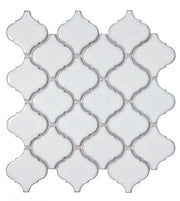 Hulu Fancy White 10.75x11.25 Mosaic