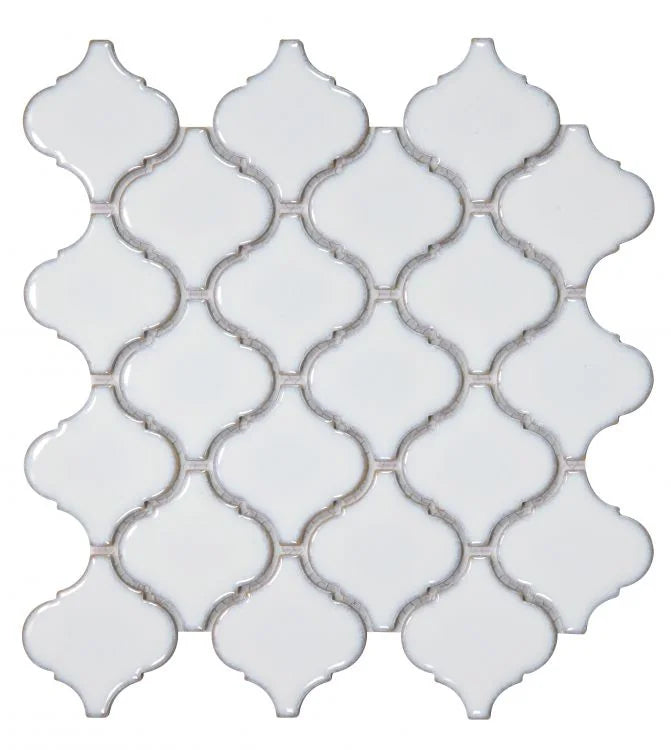 Hulu Fancy White 10.75x11.25 Mosaic