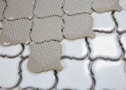 Hulu Fancy White 10.75x11.25 Mosaic