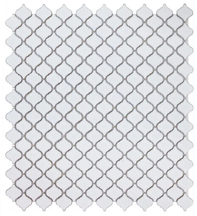 Hulu Fancy White 10.75x11.25 Mosaic
