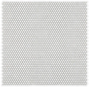 Hulu Fancy White 1x1 Penny Round Porcelain Mosaic