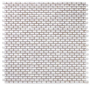 Hulu Fancy White 1x3 Brick Porcelain Mosaic