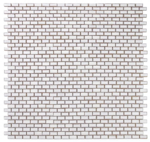 Hulu Fancy White 1x3 Brick Porcelain Mosaic
