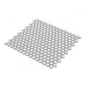Hulu Light Grey 1x1 Penny Round Matte Porcelain Mosaic