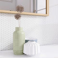 Hulu Light Grey 1x1 Penny Round Matte Porcelain Mosaic
