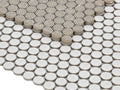 Hulu Light Grey 1x1 Penny Round Matte Porcelain Mosaic