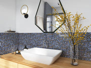 Hulu Shadow 1x1 Penny Round Porcelain Mosaic