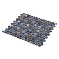 Hulu Shadow 1x1 Penny Round Porcelain Mosaic