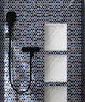 Hulu Shadow 1x1 Penny Round Porcelain Mosaic