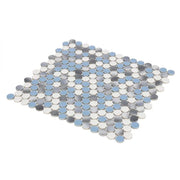 Hulu Sky Penny Round Porcelain Mosaic