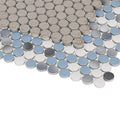 Hulu Sky Penny Round Porcelain Mosaic